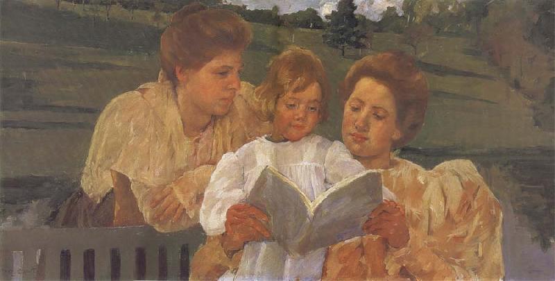 Mary Cassatt Reading Sweden oil painting art